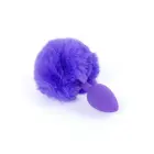 Plug-Jewellery triušio uodegos analinis kištukas – 6.5 cm (2.6″) – Violetinis — Nuotrauka 1