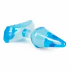 EasyToys lokāms zils anālais spraudnis ar tauriņa rakstu un piesūcekni – 7 cm – Zils — Foto 2