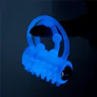 LoveToy Lumino Play Vibrating Penis Ring – светится в темноте – TPE – кольцо мошонки 2" / кольцо ствола 1,4" — Фото 6