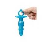 B-Vibe Bounce Plug – 18–20 cm – Tirkīza – Blue Foto 9