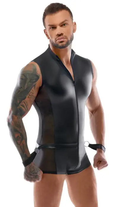 Svenjoyment Bondage kombinezons – melns Foto 4