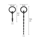 Extreme by Hidden Desire Penis Plug Set – 2 pcs – Black — Photo 2