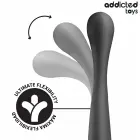 Addicted Toys divslāņu silikona anālā sistēma – 22.5 cm – Melns — Foto 3