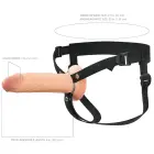 FXTE8" Õõnes strap-on dildo – 21.6 cm (8.5″) – Nahavärv — Foto 8