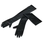 Wet look Long Gloves – S/L – Black — Photo 3
