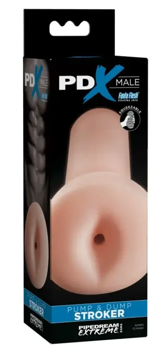 PDX Pump & Dump F Male Intimate Trainer – 13.2 cm – Clear