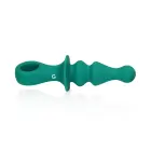 Pawn Shaped Vibrator - Peacock Plume – 16.5 cm – Green Photo