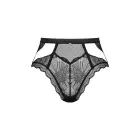 OBS High-Waisted Panties with Cut-outs and Floral Lace – XS/S — Photo 3