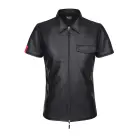 RMEmilio001 wetlook polo krekls – melns – 4XL — Foto 3