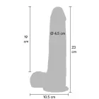 ToyJoy Get Real eesnahaga dildo – 23 cm (9″) – nahavärv — Foto 2