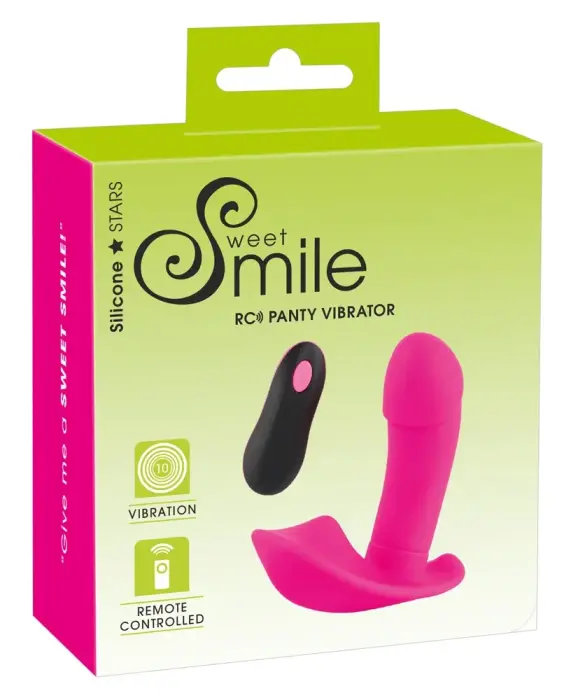 Sweet Smile RC вибратор-трусики – 9 cm (3.5″) – розовый