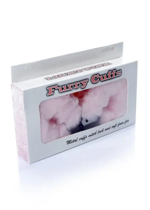 Kajdanki Fetish B - Series- Furry Cuffs Light Pink Photo