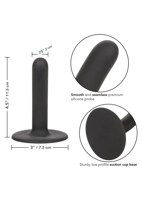 Boundless gluds dildo – 11.5 cm (4.5″) – Melns Foto 4