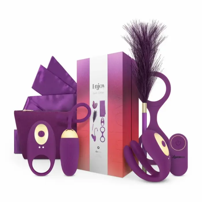 LoveBoxxx Deluxe Box Couples - Multi-Accessory Set with Remote Control