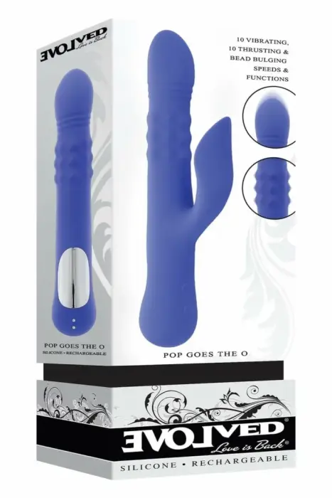 EVOLVED Pop Goes The O Dual-Action Intimate Machine, 3 Motors, Waterproof, 24.7 cm