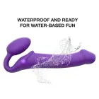 Vibruojantis strap-on M – 15.2 cm (6″) – violetinis — Nuotrauka 6