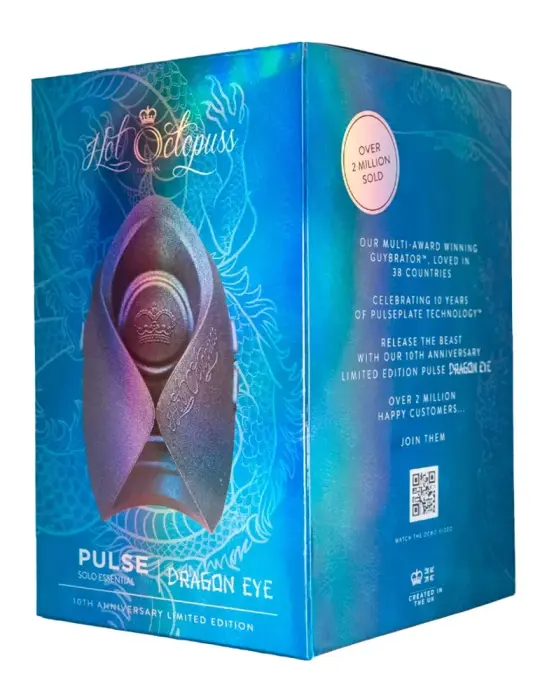 Pulse Solo Essential Dragon Eye Vibrating Masturbator – Black