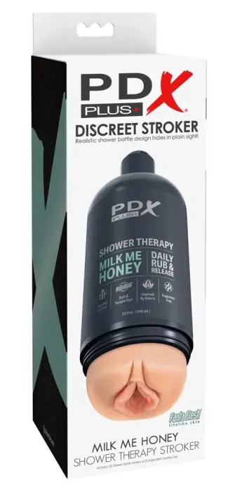 PDX Plug Shower Therapy Milk Me Honey Intimate Machine 20.7 cm