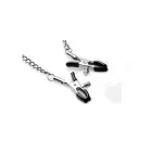 Silicone Ball Gag with Nipple Clamps – Black — Photo 3