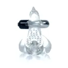 Dolphin Vibro Cock Ring – Clear — Photo 3