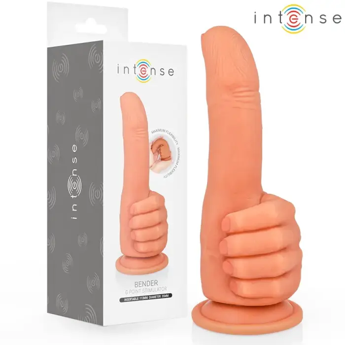 Intense Bender elastīgs anatomisks G-punkta stimulators – 11.3 cm (4.4″) – miesas krāsa