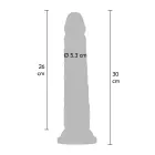 TOYJOY Deluxe divslāņu dildo – 30 cm (12″) – miesas krāsa — Foto 4