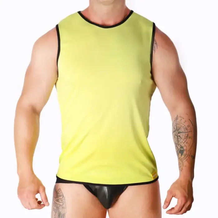 Macho Sport – sports T-shirt – yellow – L/XL