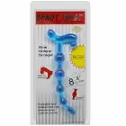Baile Bendy Twist elastīga anālo bumbiņu ķēde – 26 cm – Zils — Foto 2