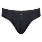 Svenjoyment Herren Jock – men's matte-look jock with zip and fold-up mesh back – black – 2XL — Photo 9
