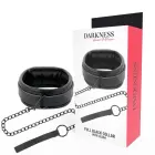 Darkness Black Adjustable Collar with Chain Leash — Photo 1