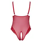 Cottelli CURVES bodijs ar atvērtu starpkāju – sarkans – 4XL — Foto 7