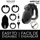 Addicted Toys Locked Midnight Cell Chastity System S 4.8 cm – Black — Photo 4