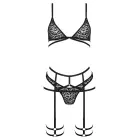 THP106 3-piece lingerie set – Black – S — Photo 4