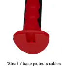 Silicone Fusion Komodo E-Stim Dildo - Red — Photo 7