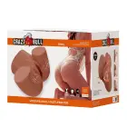 Crazy Bull Briony Realistic Vagina & Anal Masturbator with Vibrations – Brown — Photo 8