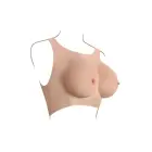 Gender X Undergarments Plate силиконовый жилет с грудью – чашка C – светлый телесный — Фото 5