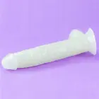 Lumino Play tumsā spīdošs dildo – 25 cm (10″) – Zils — Foto 16
