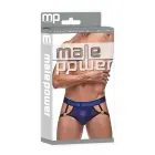 Male Power Diamond Mesh jockstrap with ring – Black – L/XL — Photo 1