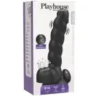 Playhouse Spiral Tease vibrating dildo with remote – silicone – XL – black — Photo 2