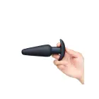 Butties Hefty ar svaru silikona anālais spraudnis – Melns – 18 – 20 cm Foto 5