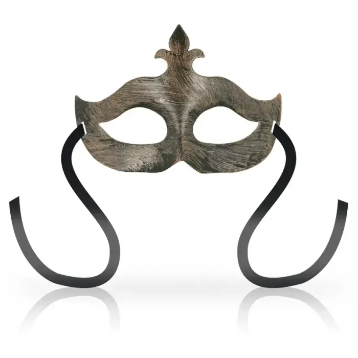 OHMAMA Fleur de Lis Copper Mask – Rigid Unisex Venetian Style