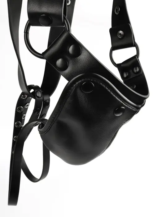 AVANZA Vantage 8 Faux Leather Core Harness Jockstrap – Black S/M