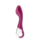 Hot Spot šildantis G taško vibratorius – 20.5 cm (8″) – bordo/baltas — Nuotrauka 3