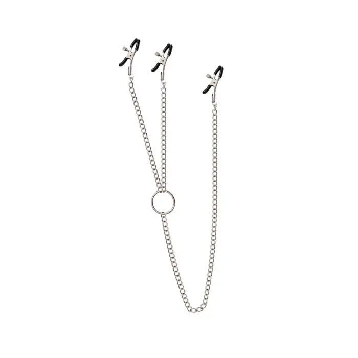 Fetish Fantasy Nipple & Clit Clamps with Chain