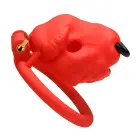 Bull Chastity Cage – Red — Photo 3