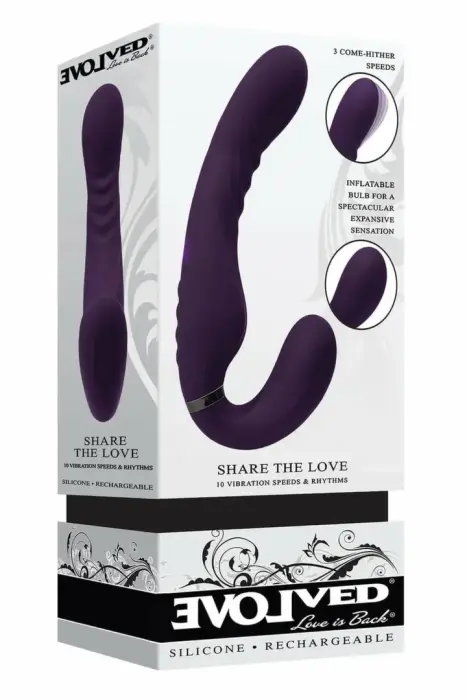 EVOLVED Share The Love Intimate System вибратор – 22.8 см (9″) – черный