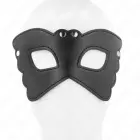 KINK tauriņa formas mākslīgās ādas maska, regulējama, 20x9 cm, melna — Foto 4