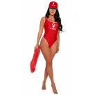 Playboy Lingerie Beach Patrol – kostiumo komplektas su kepure ir priedais – juodas — Nuotrauka 1