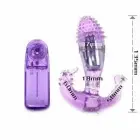 Baile Ripple intīmā silikona stimulators ar regulējamu vibrāciju – 19 cm – Violets — Foto 2