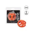 Alpha Triple Cock Ring – Orange — Photo 5